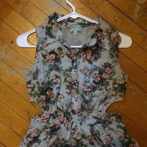 Charlotte Russe Floral Sideless Dress